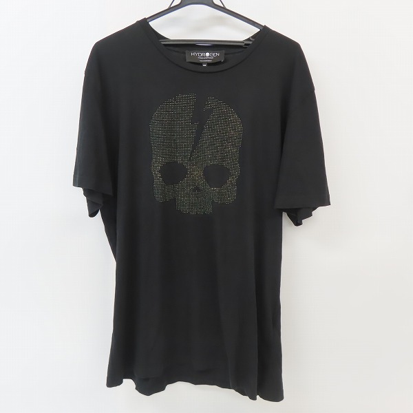 実際に弊社で買取させて頂いたHYDROGEN/ハイドロゲン Tシャツ ラインストーン/スタッズ スカルデザイン/XXL