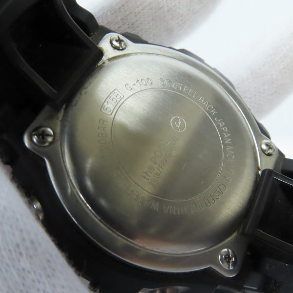 実際に弊社で買取させて頂いたG-SHOCK×FRAGMENT DESIGN/Gショック×フラグメントデザイン 別注 腕時計/G-100-1BJFの画像 3枚目