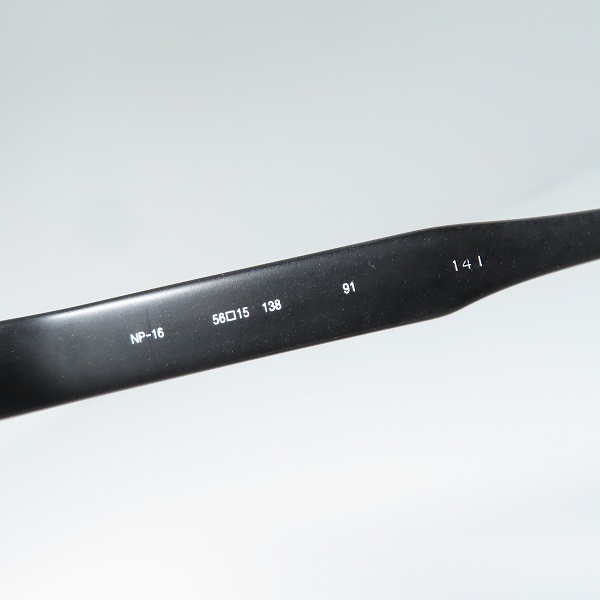 実際に弊社で買取させて頂いた999.9/フォーナインズ メガネ/眼鏡フレーム NP-16/黒の画像 4枚目