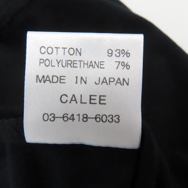 実際に弊社で買取させて頂いた【未使用】CALEE/キャリー 19SS S/S BOAR Tee 半袖Tシャツ CL-19SS054/Lの画像 3枚目