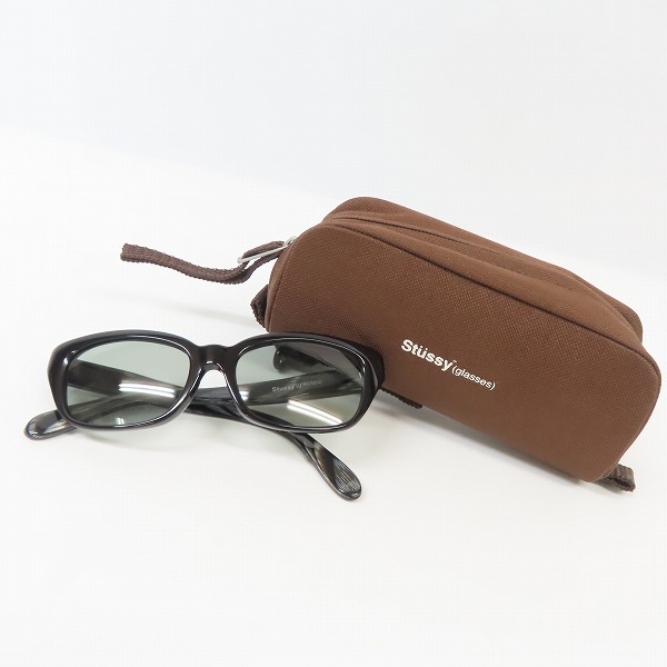 実際に弊社で買取させて頂いたSTUSSY/ステューシー WOODY ウッディ サングラス/メガネフレームの画像 9枚目