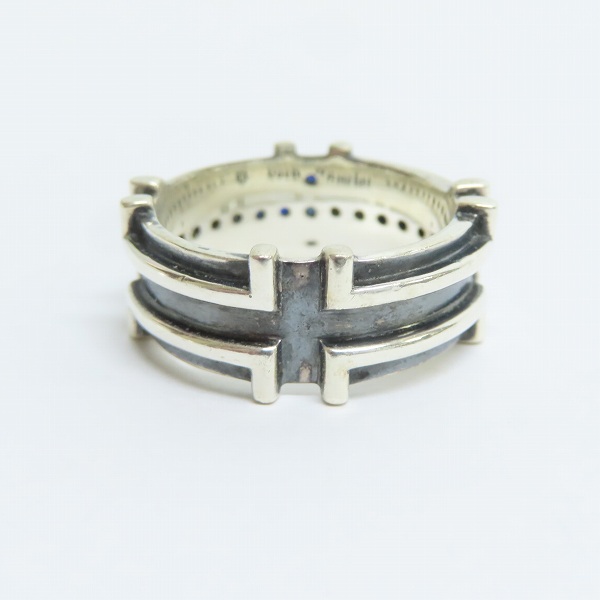 実際に弊社で買取させて頂いた【ギャラ付】Load Camelot/ロードキャメロット クロス サファイア リング LC690 SAP/21号の画像 4枚目