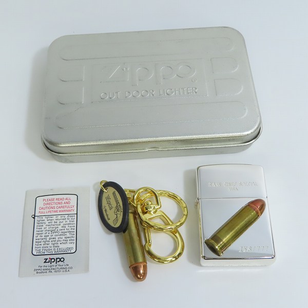 実際に弊社で買取させて頂いたZIPPO/ジッポー S&W CHIEF SPECIAL USA/スミス&ウェッソン銃弾/弾丸 メタル貼り 1995年製の画像 7枚目