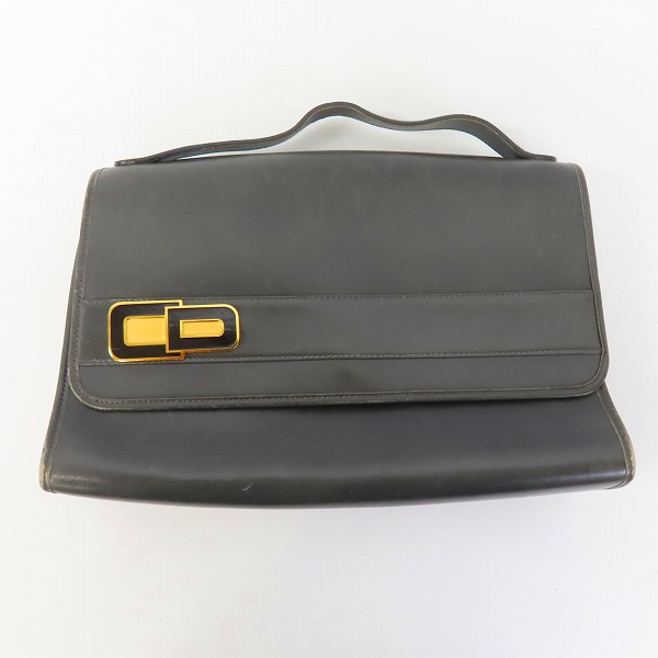 実際に弊社で買取させて頂いた【難有】Christian Dior/クリスチャンディオール レザー セカンドバッグ