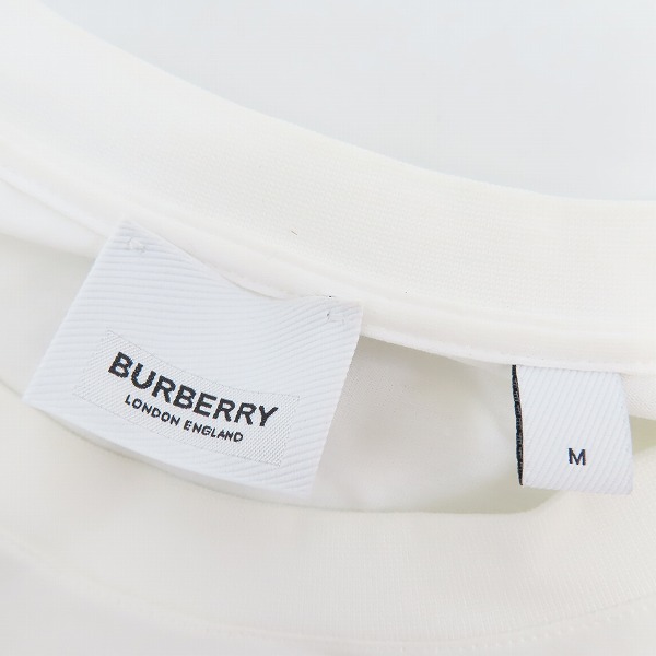 実際に弊社で買取させて頂いたBURBERRY/バーバリー 19SS LOGO PRINT ロゴプリント クルーネックTシャツ 8009495/Mの画像 2枚目