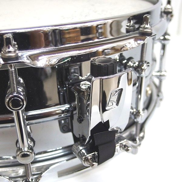 実際に弊社で買取させて頂いた★TAMA/タマ S.L.P Steel Shell/スチールシェル スネアドラム 14x5 ソフトケース付の画像 3枚目