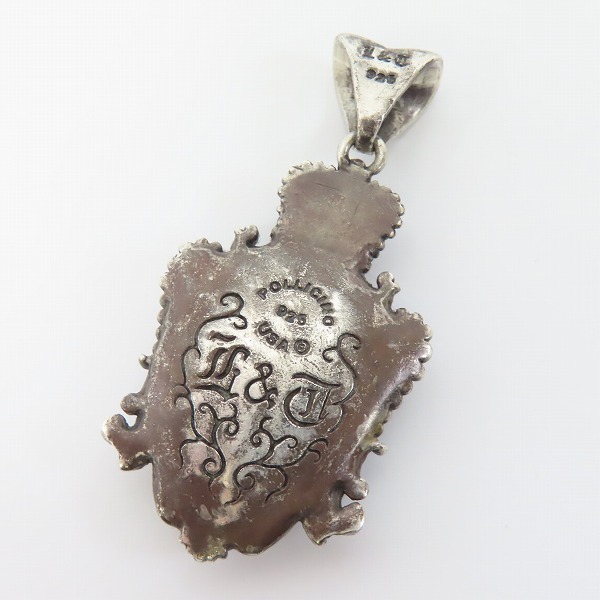 実際に弊社で買取させて頂いたLEATHERS&TREASURES/レザーズアンドトレジャーズ キングクラウン クレストインレイ/クロス/十字架 ペンダントトップ の画像 1枚目