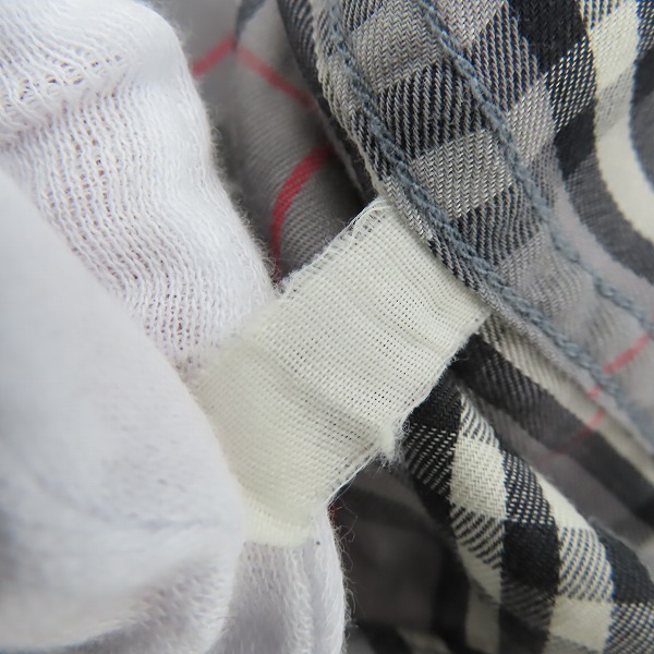 実際に弊社で買取させて頂いたBurberrys/バーバリー チェック ボタンダウンシャツ/43（XL）の画像 3枚目