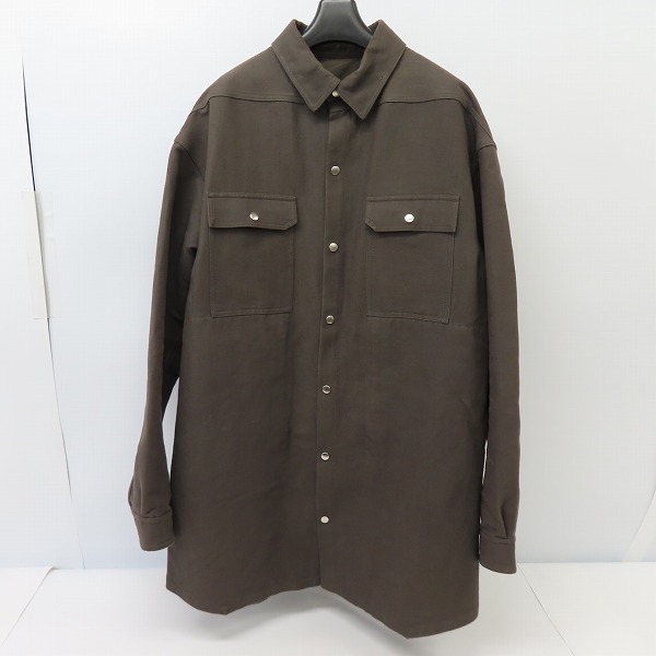 リックオウエンス OVERSIZE SHIRT RR18F1728-HDW 46 リックオウエンス OVERSIZE SHIRT RR18F1728-HDW 46