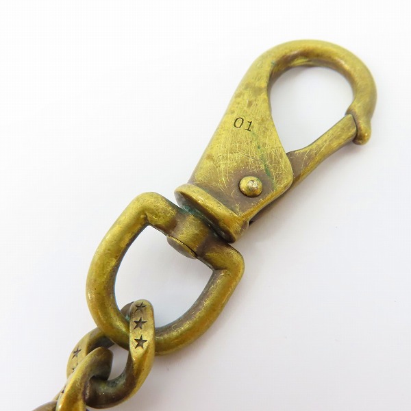 実際に弊社で買取させて頂いたCALEE/キャリー Concho Wallet Chain/コンチョ ウォレットチェーン ブラスの画像 2枚目