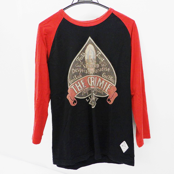 実際に弊社で買取させて頂いたTHE CRIMIE/クライミー スペード ラグラン Tシャツ/L
