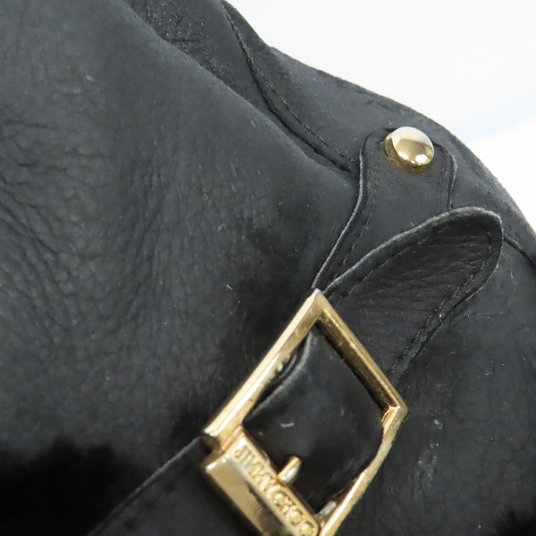 実際に弊社で買取させて頂いたJIMMY CHOO/ジミーチュウ ムートン ブーツ ブラック/39.5の画像 8枚目