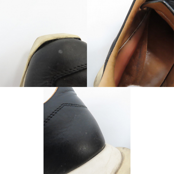 実際に弊社で買取させて頂いたRick Owens/リックオウエンス Oblique Lace Up Runner レザースニーカー RU18F1810/42の画像 6枚目
