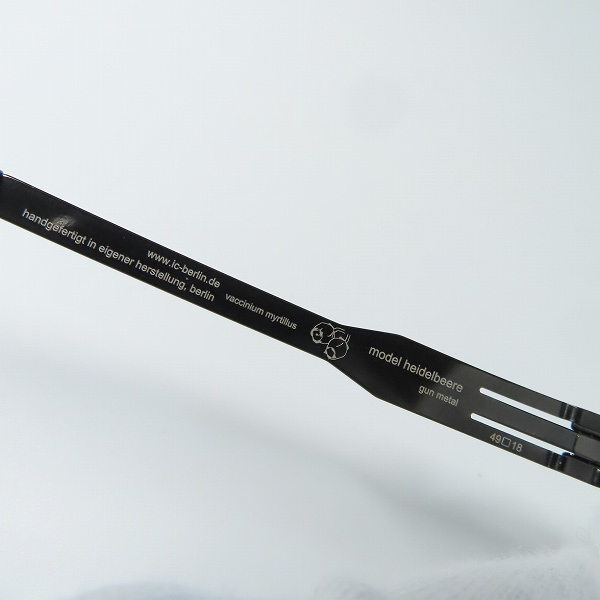 実際に弊社で買取させて頂いたic! berlin/アイシーベルリン HEIDELBEERE/ハイデルベーレ メガネフレーム/アイウェア M5104023801007frの画像 5枚目