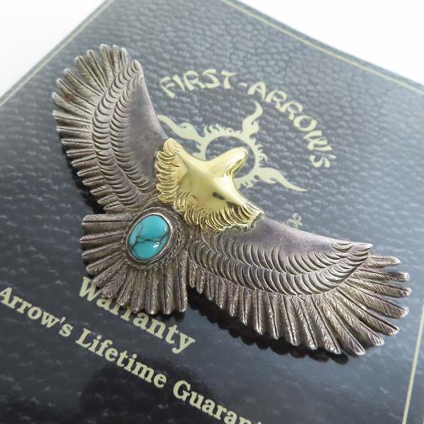 実際に弊社で買取させて頂いた【ギャラ付き】FIRST ARROWS/ファーストアローズ K18 メタル付き ターコイズ