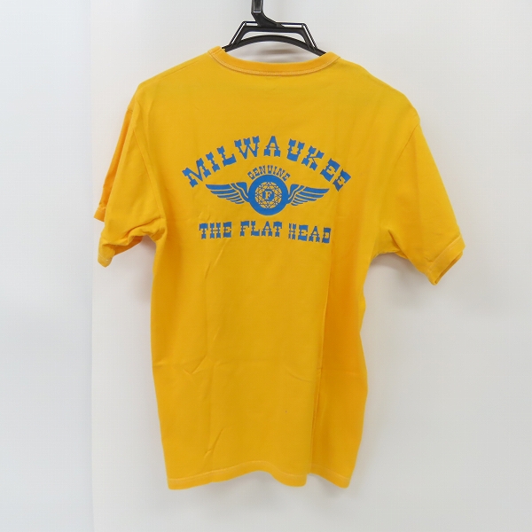 実際に弊社で買取させて頂いたTHE FLAT HEAD/フラットヘッド MILWAUKEE プリント S/S 半袖 カットソー/Tシャツ Size：40の画像 1枚目