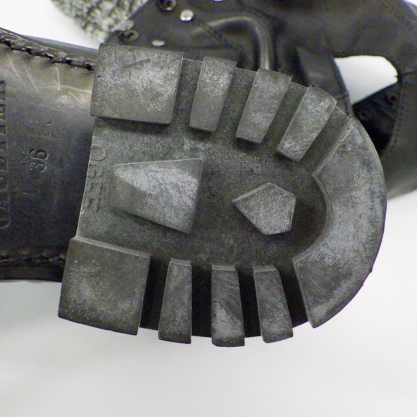 実際に弊社で買取させて頂いたJEAN PAUL GAULTIER/ジャンポール ゴルチエ レースアップ ブーツ/36の画像 7枚目