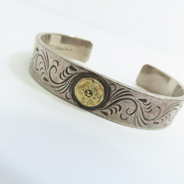 実際に弊社で買取させて頂いた【ギャラ付き】FIRST ARROWS/ファーストアローズ K18メタル 唐草バングルの画像 7枚目