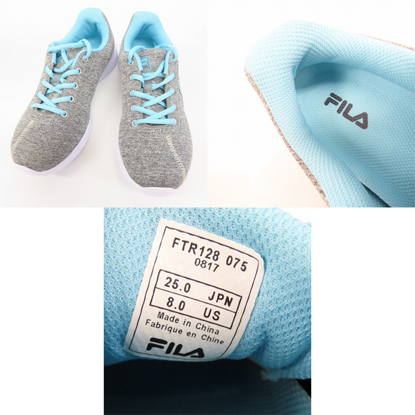 実際に弊社で買取させて頂いたFILA/フィラ スニーカー FILAVIA/RAY TRACER FTR128/F5105/25.0/2点セットの画像 1枚目