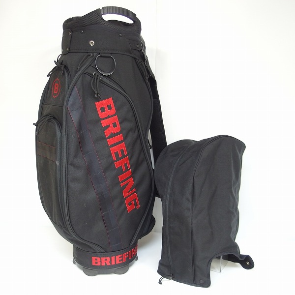 実際に弊社で買取させて頂いたBRIEFING/ブリーフィング ゴルフ 15分割キャディバッグ ブラックの画像 1枚目