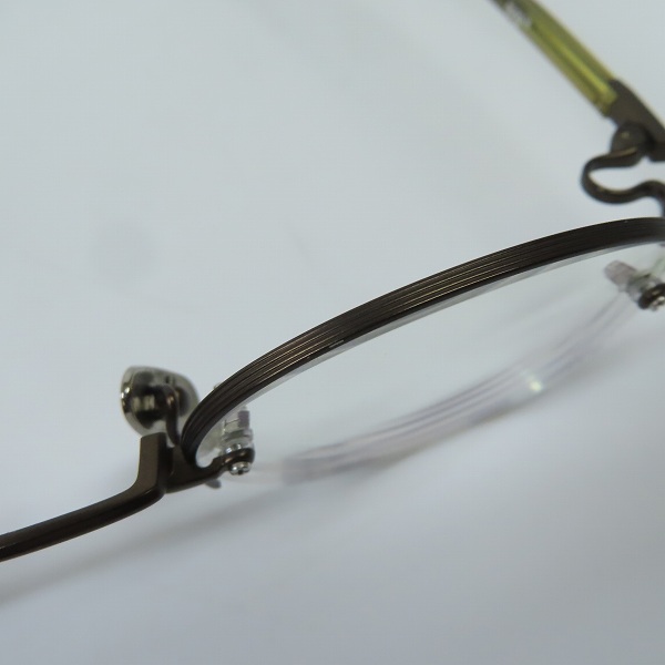 実際に弊社で買取させて頂いた999.9/フォーナインズ ツーポイント アイウエア/メガネフレーム 度入り TW-60Tの画像 8枚目