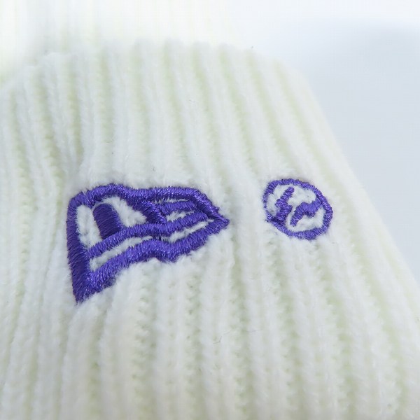 実際に弊社で買取させて頂いた(2)NEW ERA×FRAGMENT DESIGN/ニューエラ×フラグメント デザイン ポンポンニット リブ ホワイト の画像 9枚目