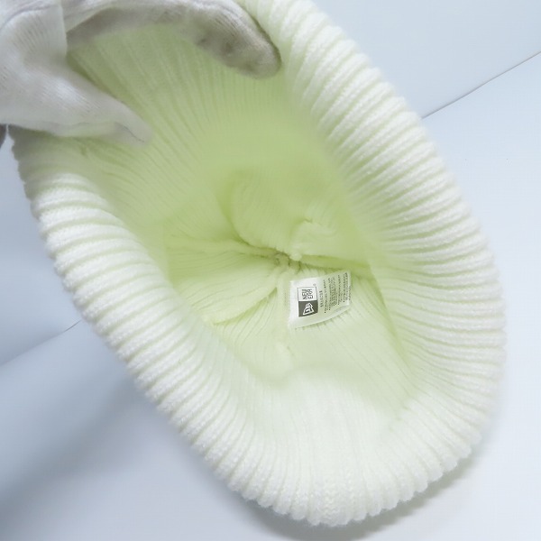 実際に弊社で買取させて頂いた(1)NEW ERA×FRAGMENT DESIGN/ニューエラ×フラグメント デザイン ポンポンニット リブ ホワイトの画像 5枚目