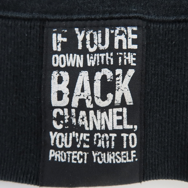 実際に弊社で買取させて頂いたBackChannel/バックチャンネル ロゴ刺繍 ジップアップ パーカー/Lの画像 6枚目