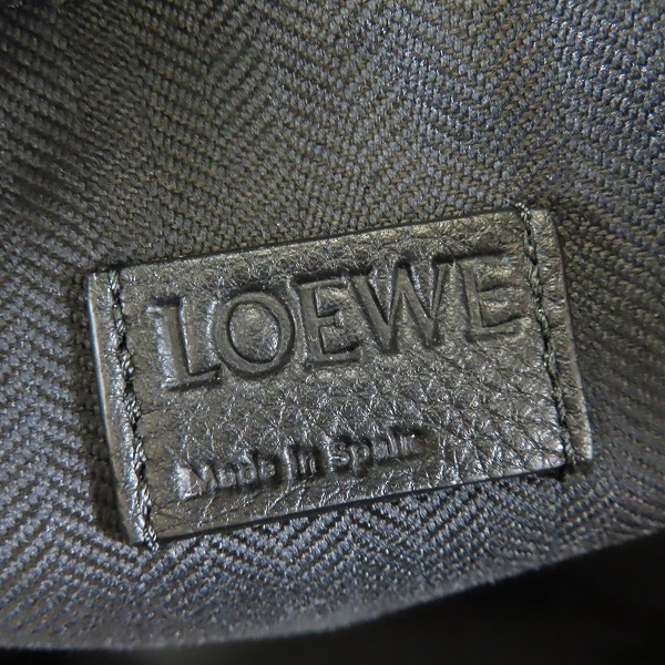 実際に弊社で買取させて頂いた【未使用】LOEWE/ロエベ  MILITARY BACK PACK/ミリタリーバックパック/リュックサック B553J18X02の画像 4枚目