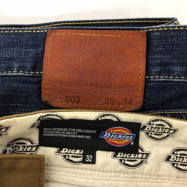 実際に弊社で買取させて頂いた【おまとめ品】Levi's/リーバイス Dickies/ディッキーズ 他 デニム/パンツ/短パン などの画像 1枚目