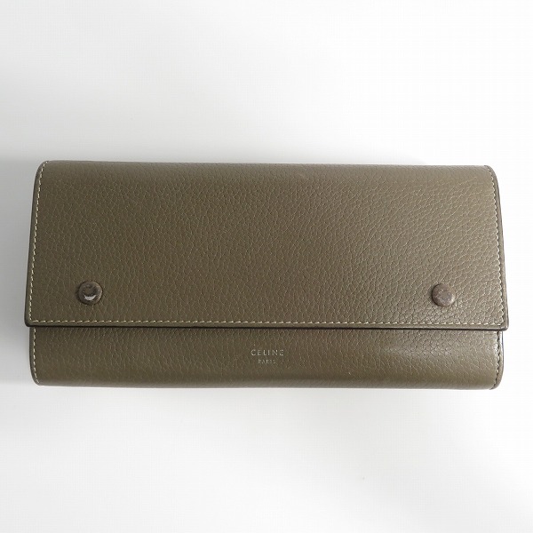 実際に弊社で買取させて頂いたCELINE/セリーヌ ラージフラップ マルチファンクション レザー長財布 101673XFL.0950