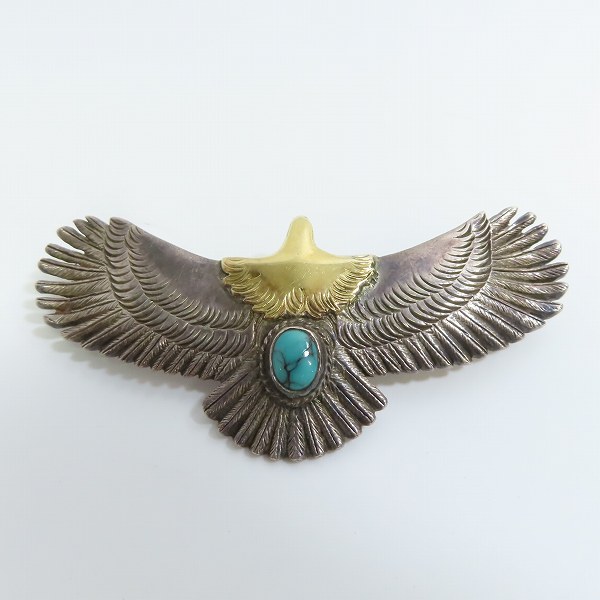 実際に弊社で買取させて頂いた【ギャラ付き】FIRST ARROWS/ファーストアローズ K18 メタル付き ターコイズの画像 1枚目