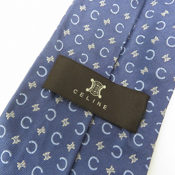 実際に弊社で買取させて頂いたCELINE/セリーヌ Cマカダム 総柄 ネクタイの画像 3枚目