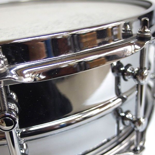 実際に弊社で買取させて頂いた★TAMA/タマ S.L.P Steel Shell/スチールシェル スネアドラム 14x5 ソフトケース付の画像 2枚目