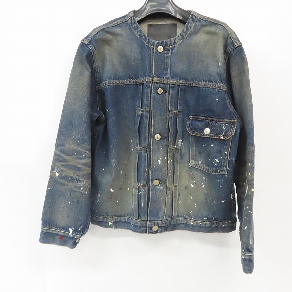 実際に弊社で買取させて頂いたCALEE/キャリー 1ST ノーカラー デニムジャケット CL-20SS031/L