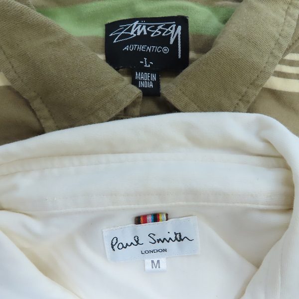実際に弊社で買取させて頂いた【おまとめ品】Paul Smith/ポールスミス STUSSY/ステューシー AVIREX/アヴィレックス他 シャツ パンツ パーカー等の画像 1枚目