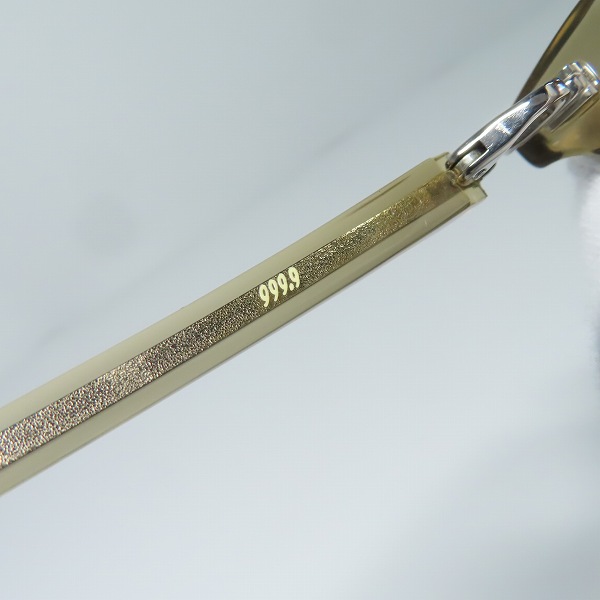 実際に弊社で買取させて頂いた999.9/フォーナインズ ALL STANDARD レンズ度入り 眼鏡/メガネ フレーム アイウェア/NP-14の画像 7枚目