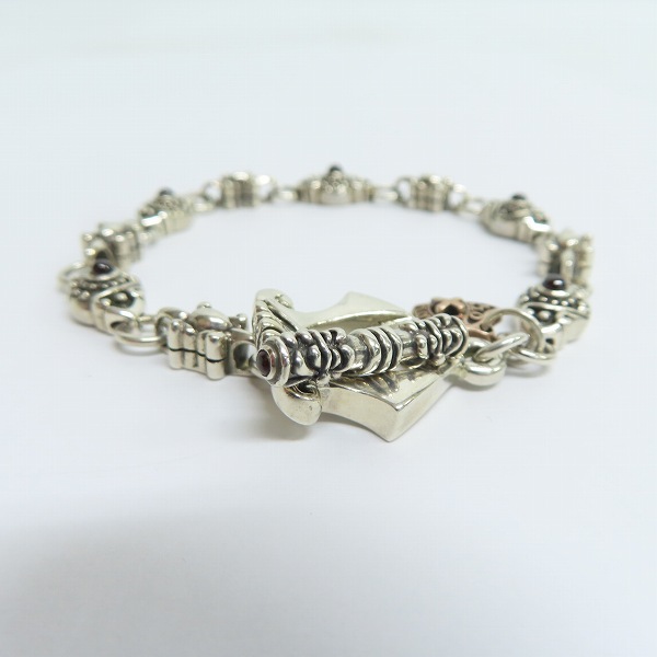 実際に弊社で買取させて頂いたLord Camelot/ロードキャメロット ガーネット ブレスレット LC1103 の画像 3枚目