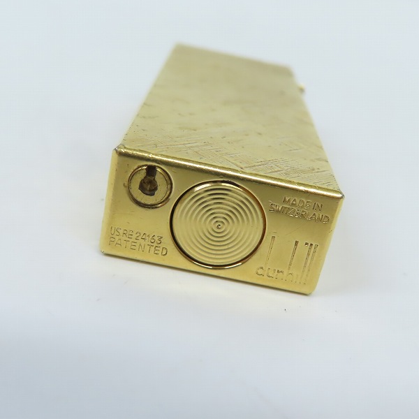 実際に弊社で買取させて頂いたdunhill/ダンヒル サイドローラー ガスライター ゴールドの画像 5枚目