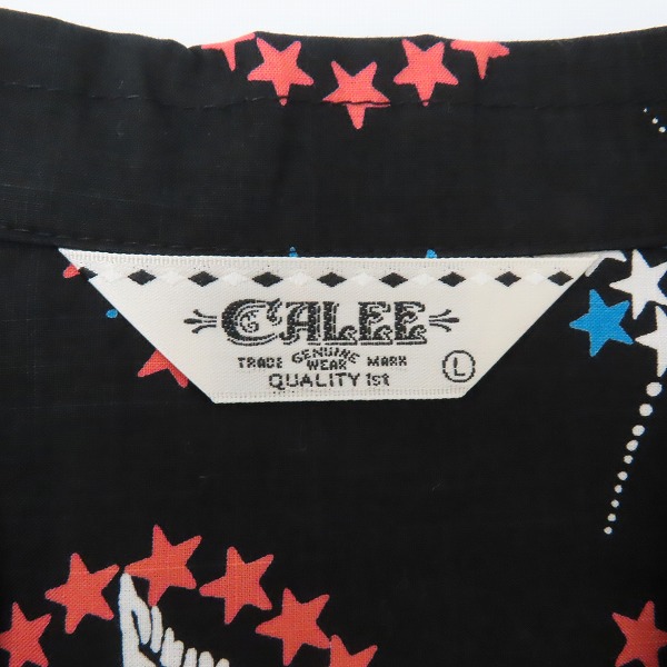 実際に弊社で買取させて頂いた【未使用】CALEE/キャリー ネイティブ イーグル 半袖 シャツ CL-19SS056/Lの画像 2枚目