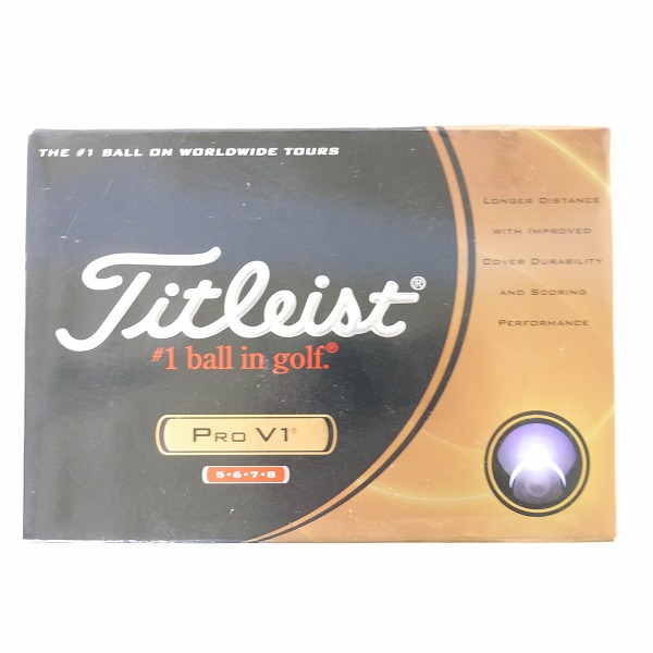 実際に弊社で買取させて頂いた(3)【未使用】Titleist/タイトリスト PRO V1 ゴルフボール 1ダースの画像 2枚目