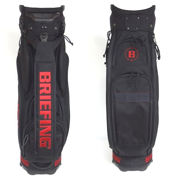 実際に弊社で買取させて頂いたBRIEFING/ブリーフィング ゴルフ 15分割キャディバッグ ブラックの画像 2枚目