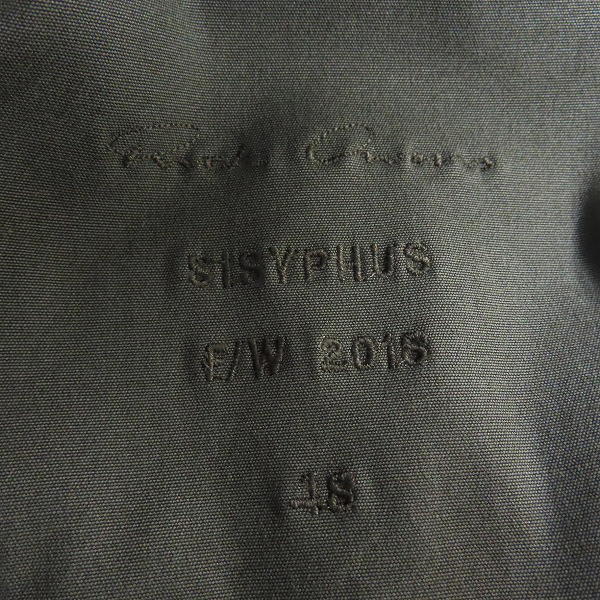 実際に弊社で買取させて頂いたRick Owens/リックオウエンス 18AW オーバーサイズ シャツ RR18F1728-SMK/48の画像 2枚目