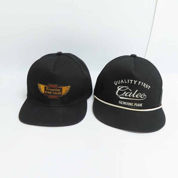 実際に弊社で買取させて頂いたCALEE/キャリー デニム ワーク キャップ/帽子 2点セットの画像 1枚目