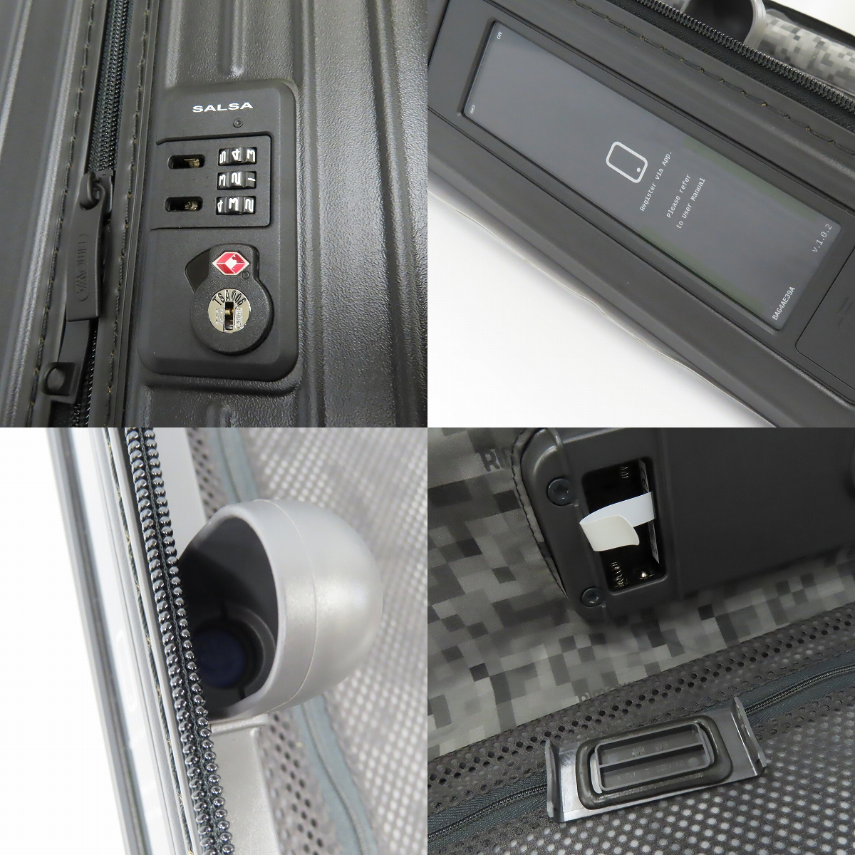 実際に弊社で買取させて頂いたRIMOWA/リモワ SALSA/サルサ 電子タグ搭載 96L 4輪 スーツケース 811.77の画像 7枚目