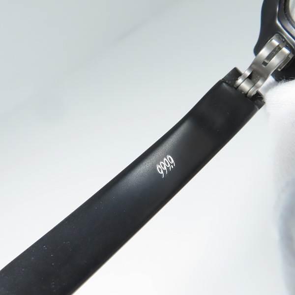 実際に弊社で買取させて頂いた999.9/フォーナインズ メガネ/眼鏡フレーム NP-16/黒の画像 5枚目