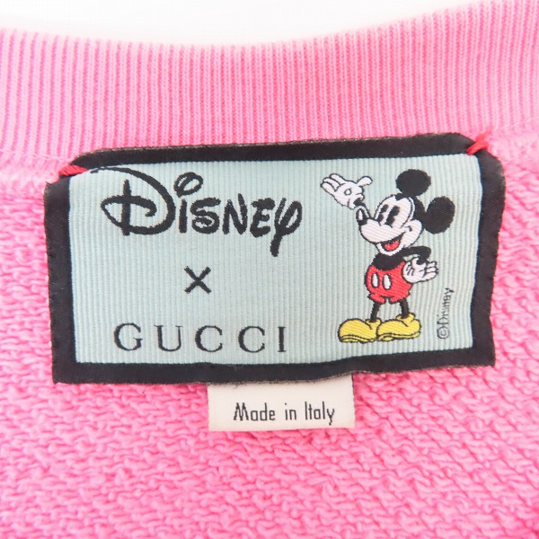 実際に弊社で買取させて頂いた【JPタグ】GUCCI × Disney/グッチ × ディズニー ミッキー ヴィンテージロゴスウェット 469250 XJB8C/XSの画像 2枚目