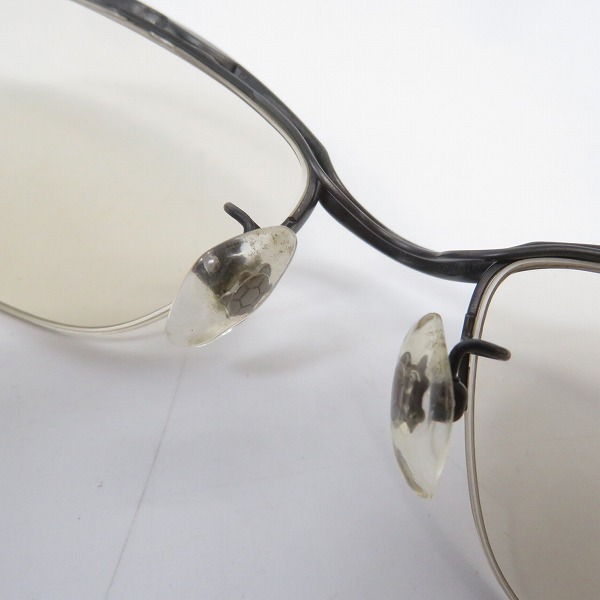実際に弊社で買取させて頂いた999.9/フォーナインズ ハーフリム メガネフレーム/アイウェア S-316Tの画像 6枚目