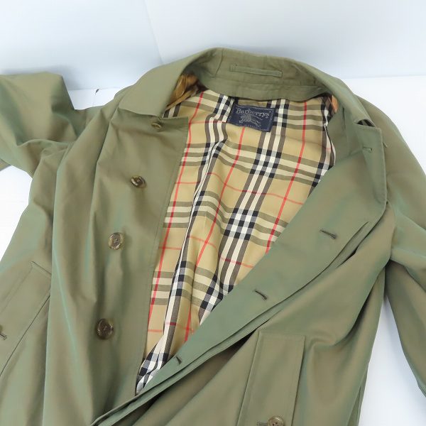 実際に弊社で買取させて頂いたBurberrys/バーバリーズ 裏地チェック柄/バーバリー チェック ステンカラーコートの画像 3枚目