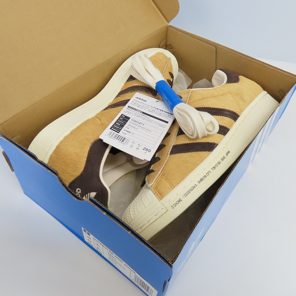 実際に弊社で買取させて頂いたadidas Originals/アディダス SUPERSTAR DOG atmos HACHIKO/ハチ公/スニーカー/GW3471/28の画像 7枚目